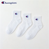 Champion(チャンピオン) チャンピオンCロゴショート丈ソックス レディス(シロ-23-25CM)