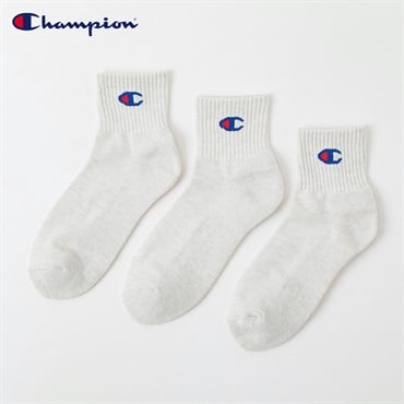 Champion(チャンピオン) チャンピオンCロゴショート丈ソックス レディス(アイボリー-23-25CM)