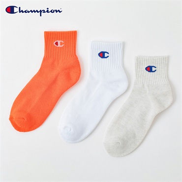 Champion(チャンピオン) チャンピオンCロゴショート丈ソックス レディス(コミC-23-25CM)