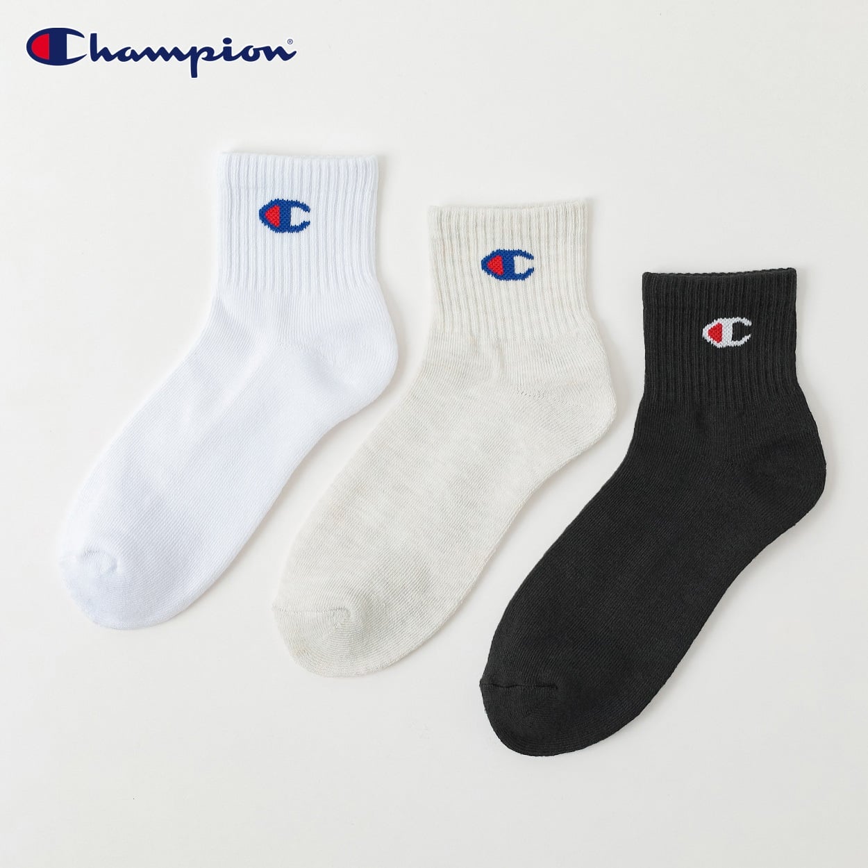 Champion(チャンピオン) チャンピオンCロゴショート丈ソックス レディス(コミD-23-25CM)