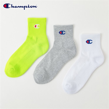 Champion(チャンピオン) チャンピオンCロゴショート丈ソックス レディス(コミF-23-25CM)