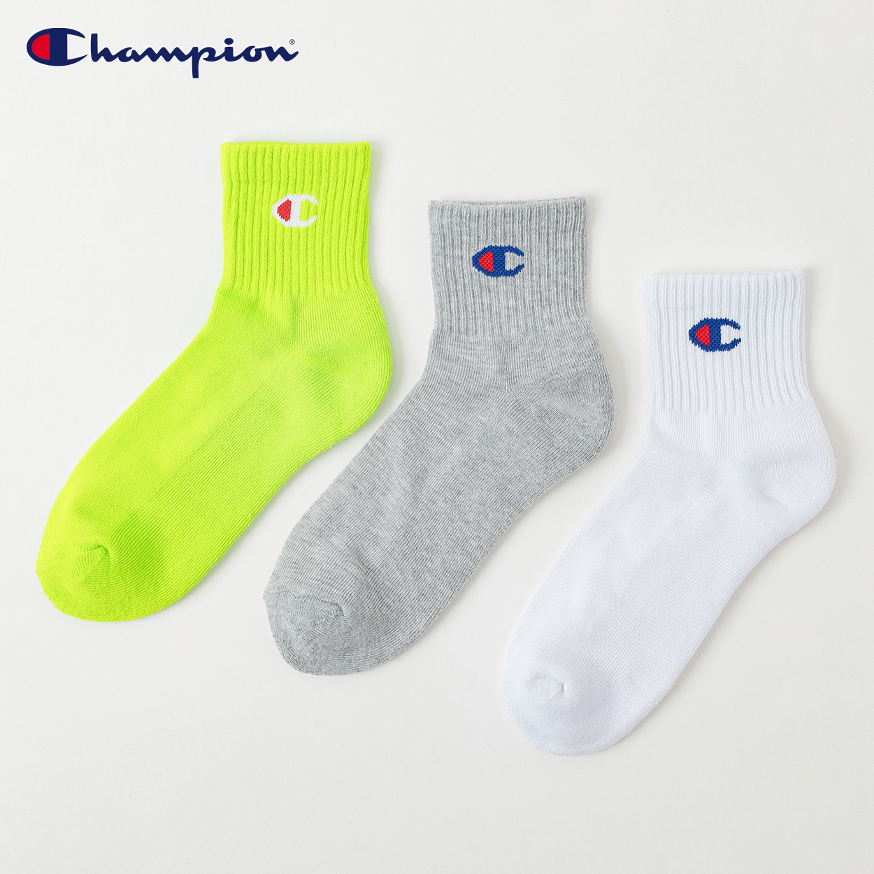 Champion(チャンピオン) チャンピオンCロゴショート丈ソックス レディス(コミF-23-25CM)