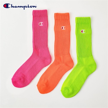 Champion(チャンピオン) チャンピオンCロゴクルー丈ソックス レディス(コミB-23-25CM)