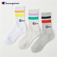 Champion(チャンピオン) チャンピオンラインロゴクルー丈ソックス レディス(コミ-23-25CM)