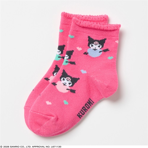 クロミ ショート丈ソックス 15-20cm 女の子 キッズ(ピンク)