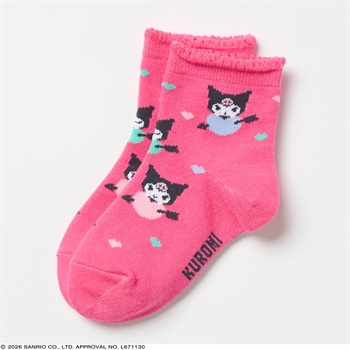 クロミ ショート丈ソックス 15-20cm 女の子 キッズ(ピンク)