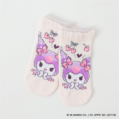 クロミ フロントスニーカー丈ソックス キッズ 女の子 15-20cm(A-15-20cm)