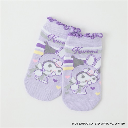 クロミ フロントスニーカー丈ソックス キッズ 女の子 15-20cm(C-15-20cm)