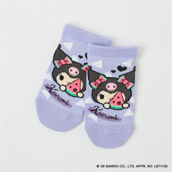 クロミ フロントスニーカー丈ソックス キッズ 女の子 15-20cm(D-15-20cm)