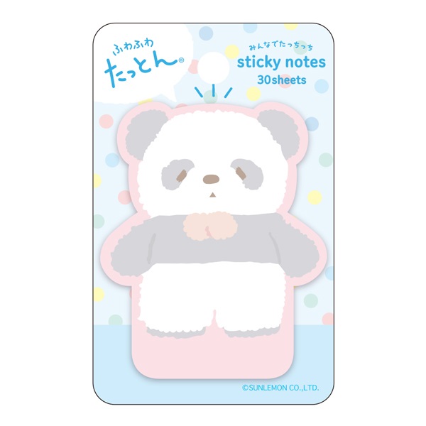 ふわふわたっとん みんなでたっちっち付箋(ぱんだ)