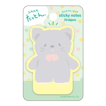 ふわふわたっとん みんなでたっちっち付箋(ねこ)