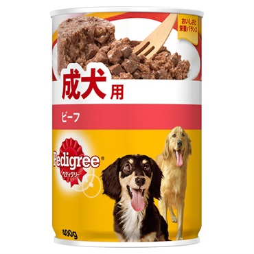 ペディグリー 成犬用 ビーフ 400g Pedigree マースジャパンリミテッド