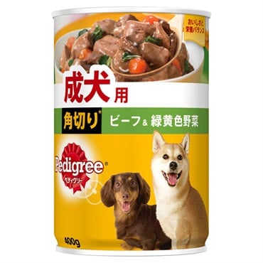 ペディグリー 成犬用 角切り ビーフ&緑黄色野菜 400g Pedigree マースジャパンリミテッド