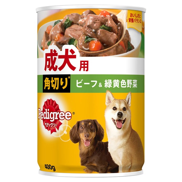 ペディグリー 成犬用 角切り ビーフ&緑黄色野菜 400g Pedigree マースジャパンリミテッド(400g)