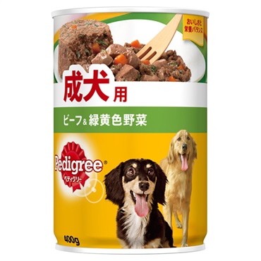 ペディグリー 成犬用 ビーフ&緑黄色野菜 400g Pedigree マースジャパンリミテッド