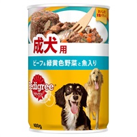 ペディグリー 成犬用 ビーフ&緑黄色野菜と魚入り 400g Pedigree マースジャパンリミテッド(400g)