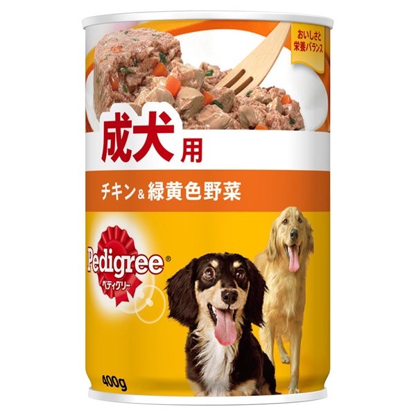 ペディグリー 成犬用 チキン&緑黄色野菜 400g Pedigree マースジャパンリミテッド(400g)