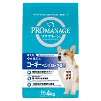 プロマネージ 成犬用 ウェルシュ・コーギー・ペンブローク専用 4kg PROMANAGE マースジャパンリミテッド(4kg)