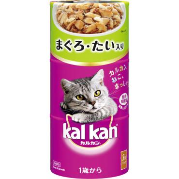 カルカン ハンディ缶 1歳から 3個 カルカン kal kan マースジャパン(まぐろたい)