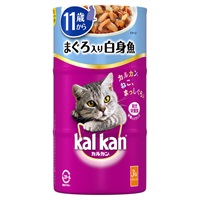 カルカン ハンディ缶 11歳から まぐろ入り白身魚 160g×3缶 kal kan マースジャパンリミテッド(160g×3缶)