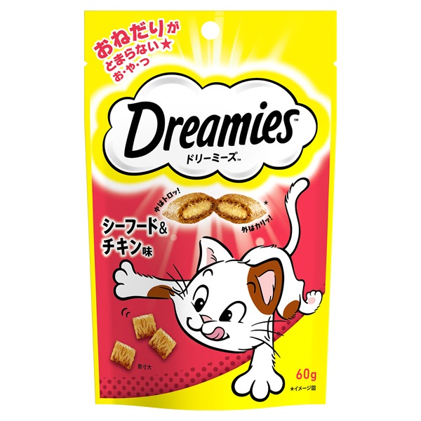 ドリーミーズ シーフード&チキン味 60g Dreamies マースジャパンリミテッド(60g)