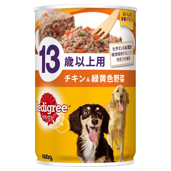 ペディグリー 13歳以上用 チキン&緑黄色野菜 400g Pedigree マースジャパンリミテッド(400g)
