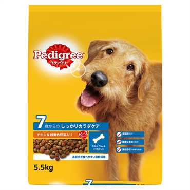 ペディグリー 7歳から用 チキン&緑黄色野菜入り 5.5kg Pedigree マースジャパンリミテッド