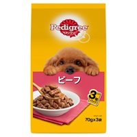 ペディグリー 成犬用 ビーフ 70g×3袋 Pedigree マースジャパンリミテッド(70g×3袋)
