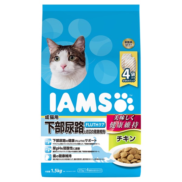 アイムス 成猫用 下部尿路とお口の健康維持 FLUTHケア チキン 1.5kg