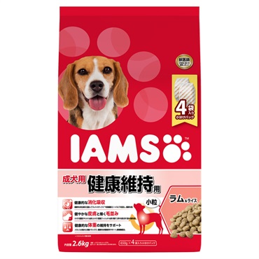 アイムス 成犬用 健康維持用 ラム&ライス 小粒 2.6kg IAMS マースジャパンリミテッド