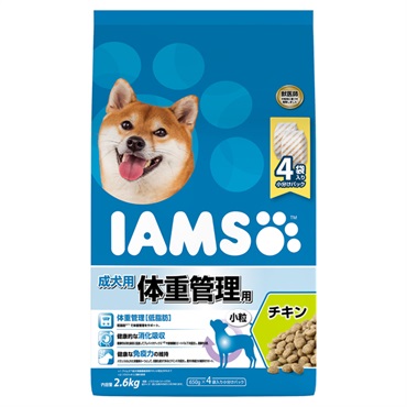 アイムス 成犬用 体重管理用 チキン 小粒 2.6kg IAMS マースジャパンリミテッド