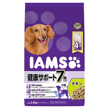アイムス 7歳以上用 健康サポート チキン 小粒 2.6kg IAMS マースジャパンリミテッド