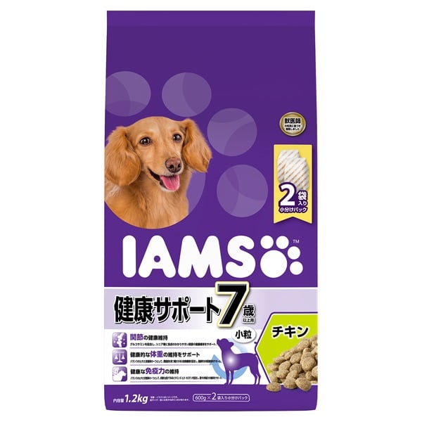 アイムス 7歳以上用 健康サポート チキン 小粒 1.2kg IAMS マースジャパンリミテッド(1.2kg)