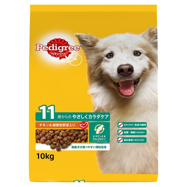 ペディグリー 11歳から用 ヘルシーチキン＆緑黄色野菜入り 10kg Pedigree マースジャパンリミテッド(10kg)