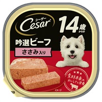 シーザー 14歳からの 吟選ビーフ ささみ入り 100g Cesar マースジャパンリミテッド(100g)