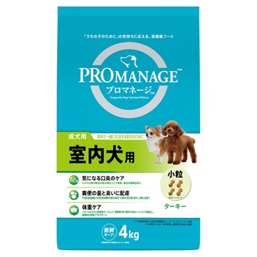 プロマネージ 成犬用 室内犬用 4kg PROMANAGE マースジャパンリミテッド