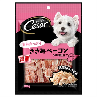 シーザー スナック 旨みたっぷりささみベーコン 80g Cesar マースジャパンリミテッド