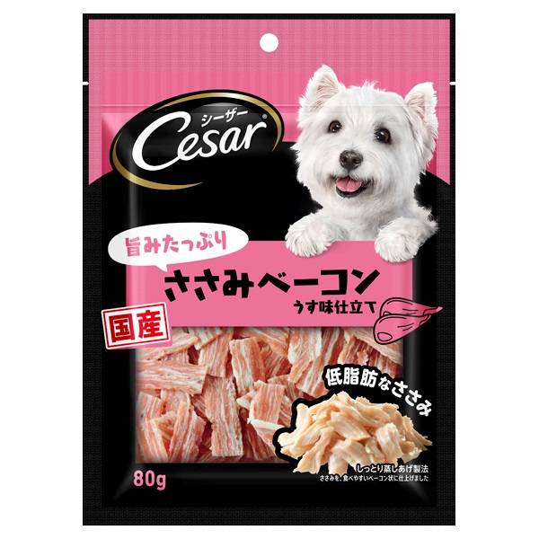 シーザー スナック 旨みたっぷりささみベーコン 80g Cesar マースジャパンリミテッド(80g)