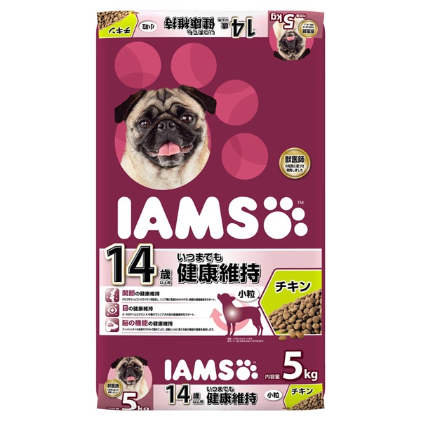 アイムス 14歳以上用 いつまでも健康維持 チキン 小粒 5kg IAMS マースジャパンリミテッド(5kg)