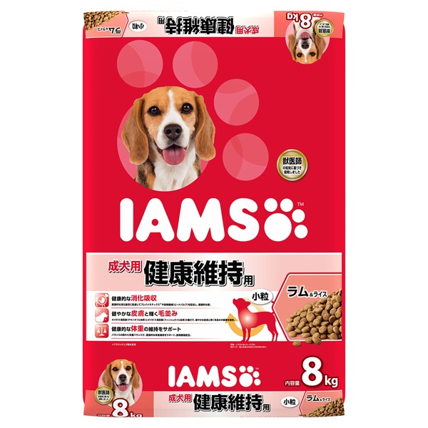 アイムス 成犬用 健康維持用 ラム＆ライス 小粒 8kg IAMS マースジャパンリミテッド(8kg)