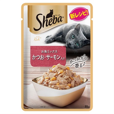 シーバ リッチ お魚ミックス かつお・サーモン入り 35g Sheba マースジャパンリミテッド