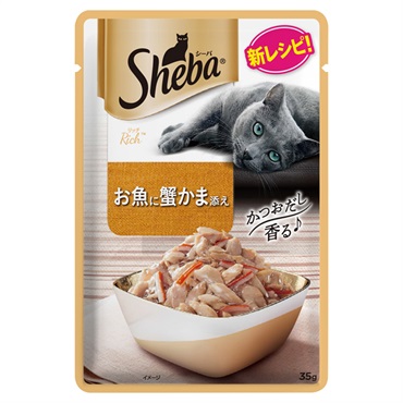 シーバ リッチ お魚に蟹かま添え 35g Sheba マースジャパンリミテッド