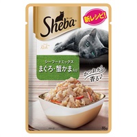 シーバ リッチ シーフードミックス まぐろ・蟹かま入り 35g Sheba