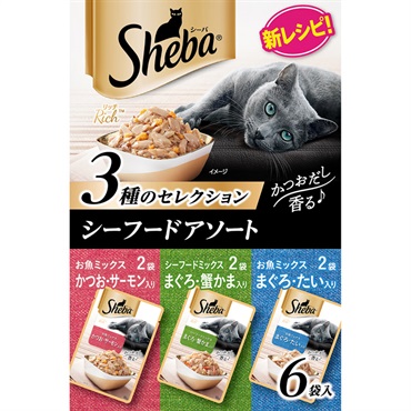 シーバ リッチ ごちそうフレーク 35g×6袋 シーバ Sheba マースジャパン(シーフード)