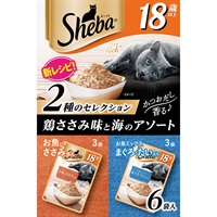シーバ リッチ 18歳以上 ごちそうフレーク 鶏ささみ味と海のアソート 35g×6袋 シーバ Sheba マースジャパン(4902397856030)
