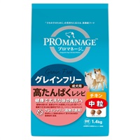 プロマネージ 成犬用 高たんぱくレシピ チキン 中粒 1.4kg PROMANAGE マースジャパンリミテッド(1.4kg)