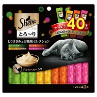 シーバ とろ～りメルティ とりささみ&お魚味セレクション 12g×40本 Sheba マースジャパンリミテッド(12g×40本)