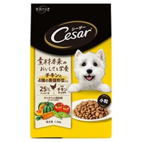 シーザー ドライ 成犬 チキンと4種の農園野菜入り 小粒 1.5kg シーザー Cesar マースジャパン(小粒)