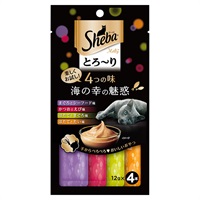 シーバ とろ～りメルティ 4つの味 海の幸の魅惑 12g×4本 Sheba マースジャパンリミテッド(12g×4本)