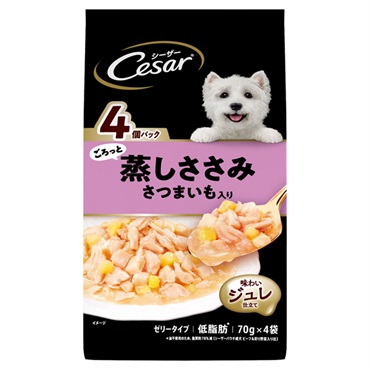 シーザー ごろっと蒸しささみ さつまいも入り 70g×4袋 Cesar マースジャパンリミテッド